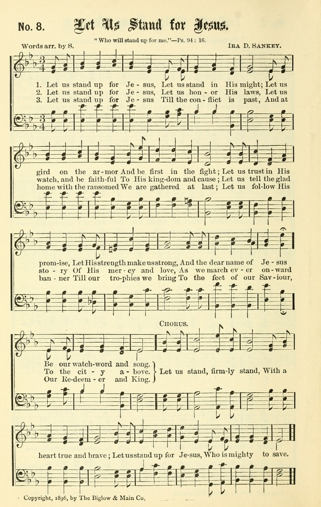 Sacred Songs No. 1: compiled and arranged for use in gospel meetings, Sunday schools, prayer meetings and other religious services page 8