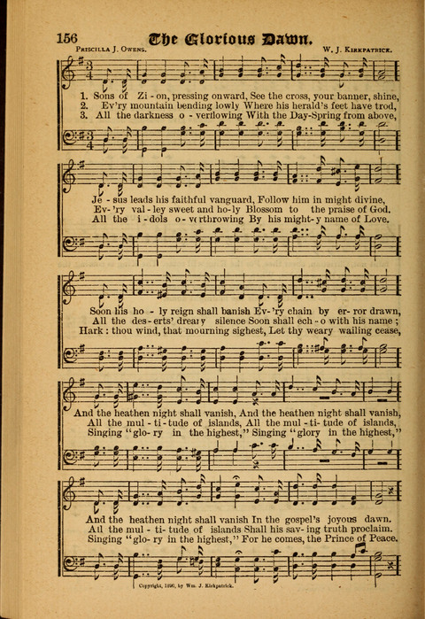 Sunlit Songs: for use in meetings for Christian worship or work page 156