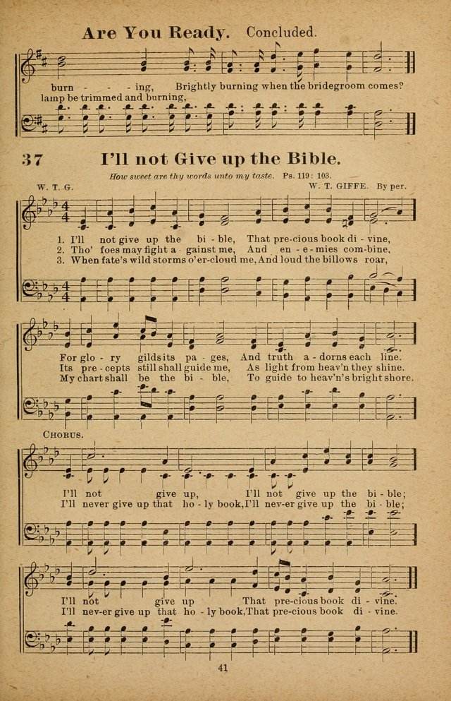 The Seed Sower: a collection of songs for Sunday schools and gospel meetings page 41