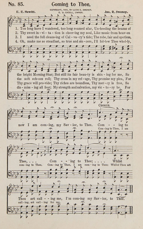 Service in Song: The cream of all the best songs, of all the best writers, together with Orders of Service for the Sunday School page 85