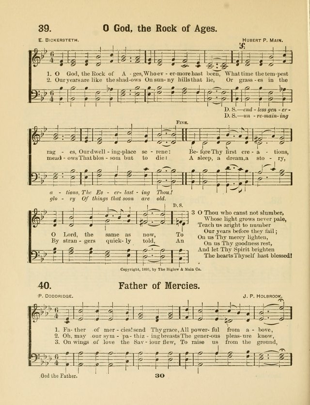 Select Songs No. 2: for the singing service in the prayer meeting; Sunday school; Christian Endeavor meetings page 30