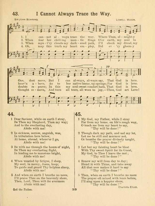 Select Songs No. 2: for the singing service in the prayer meeting; Sunday school; Christian Endeavor meetings page 33