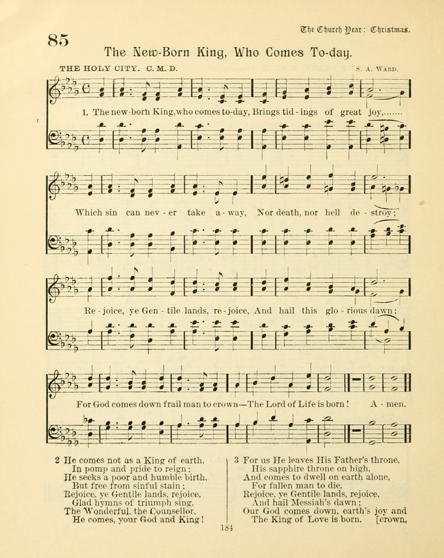 Sunday-School Book: with music: for the use of the Evangelical Lutheran congregations (Rev. and Enl.) page 186