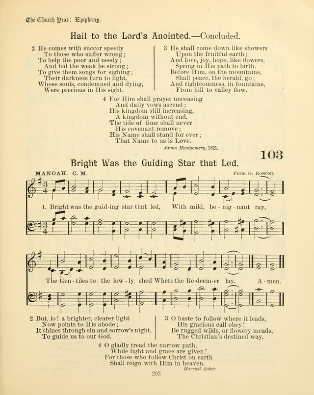 Sunday-School Book: with music: for the use of the Evangelical Lutheran congregations (Rev. and Enl.) page 205