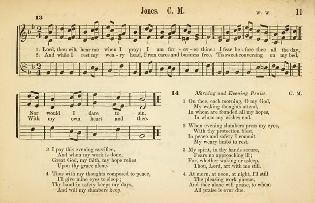 The Sabbath School: a complete collection of hymns and tunes for Sabbath schools, families, and social gatherings page 11