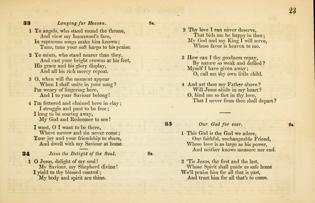The Sabbath School: a complete collection of hymns and tunes for Sabbath schools, families, and social gatherings page 23