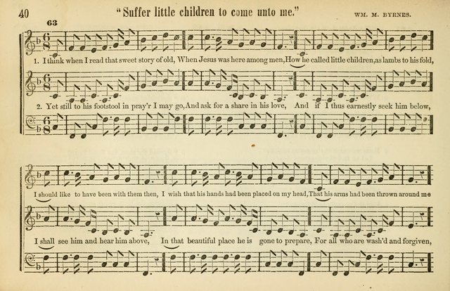 The Sabbath School: a complete collection of hymns and tunes for Sabbath schools, families, and social gatherings page 40