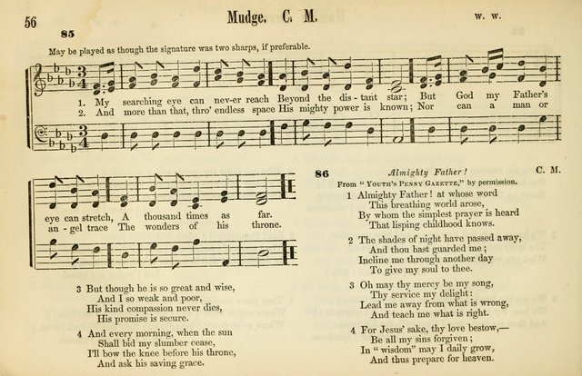 The Sabbath School: a complete collection of hymns and tunes for Sabbath schools, families, and social gatherings page 56