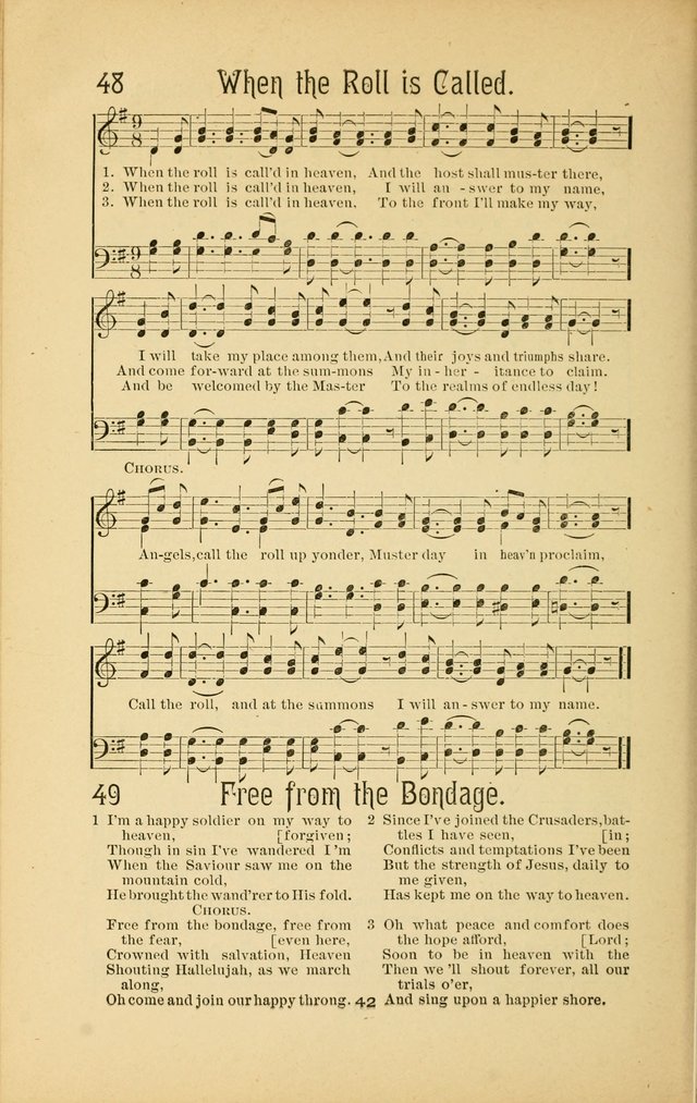 Songs and Solos used by the Christian Crusaders: in their Special Soul-Saving Work: and adapted for the church, grove, school, choir, and home page 41