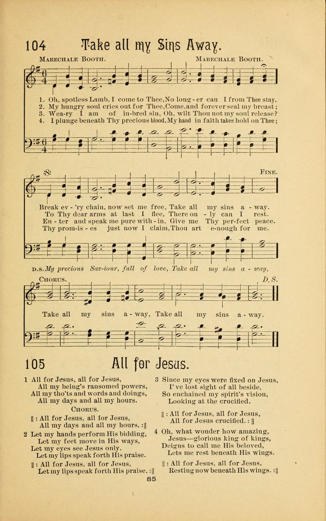Songs and Solos used by the Christian Crusaders: in their Special Soul-Saving Work: and adapted for the church, grove, school, choir, and home page 84