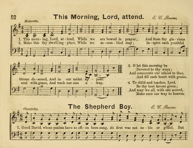 The Sweet Singer: a collection of hymns and tunes for Sunday-schools. Together with a variety suitable for day-schools, revival occasions, and the family circle page 52