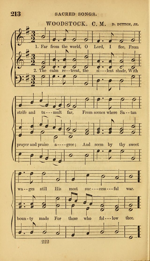 Sacred Songs for Family and Social Worship: comprising the most approved spiritual hymns with chaste and popular tunes ( New ed. rev. and enl.) page 224