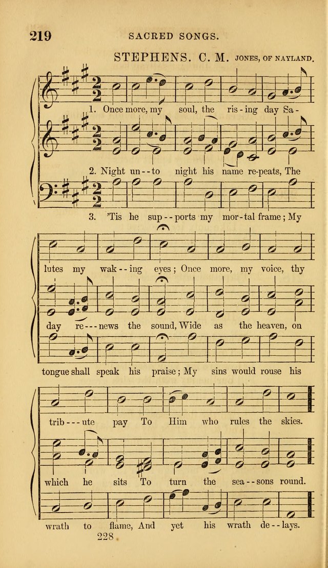 Sacred Songs for Family and Social Worship: comprising the most approved spiritual hymns with chaste and popular tunes ( New ed. rev. and enl.) page 230