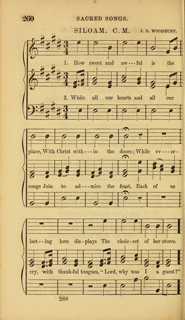 Sacred Songs for Family and Social Worship: comprising the most approved spiritual hymns with chaste and popular tunes ( New ed. rev. and enl.) page 270