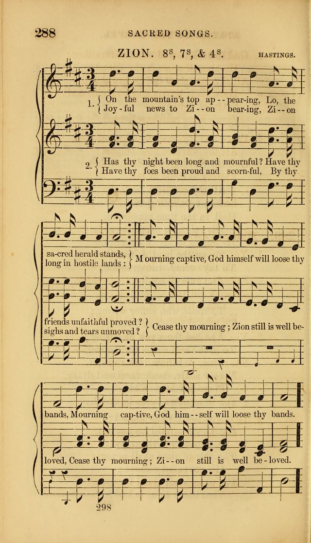 Sacred Songs for Family and Social Worship: comprising the most approved spiritual hymns with chaste and popular tunes ( New ed. rev. and enl.) page 300