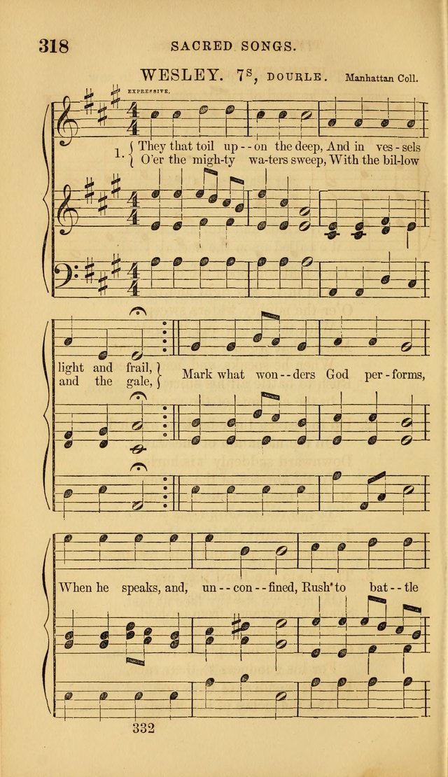 Sacred Songs for Family and Social Worship: comprising the most approved spiritual hymns with chaste and popular tunes ( New ed. rev. and enl.) page 334