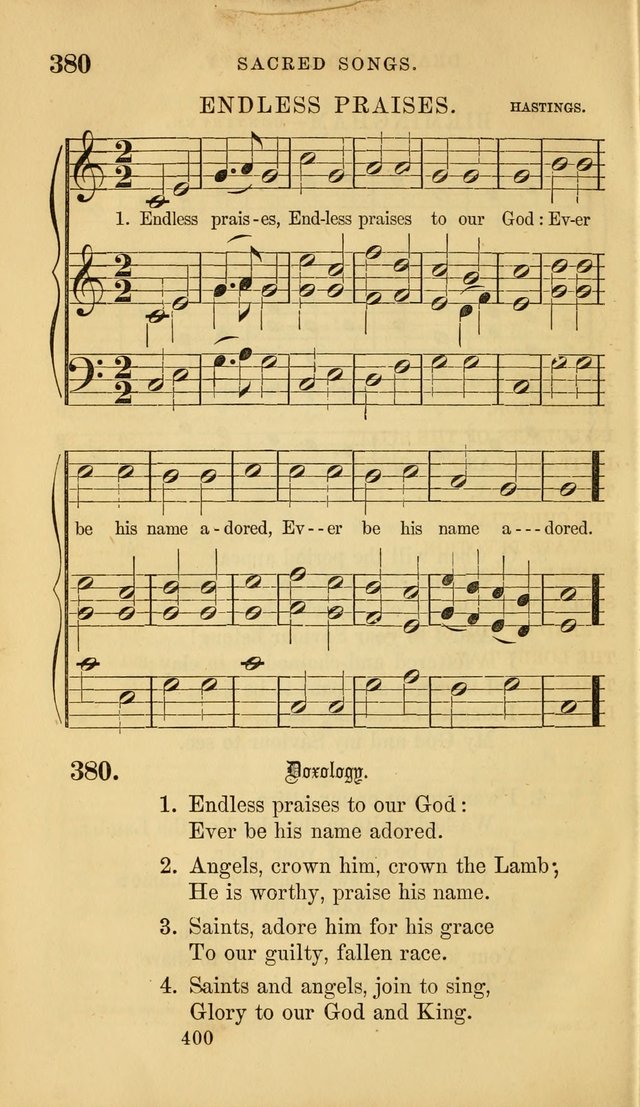 Sacred Songs for Family and Social Worship: comprising the most approved spiritual hymns with chaste and popular tunes ( New ed. rev. and enl.) page 402