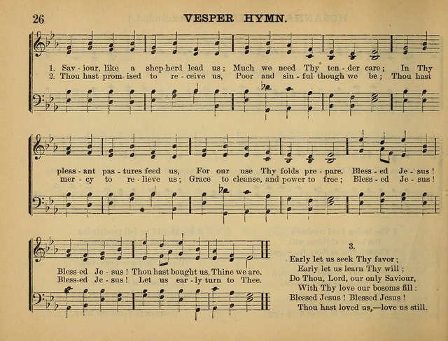 The Sunday School Hymnal: a collection of hymns and music for use in Sunday school services and social meetings page 26