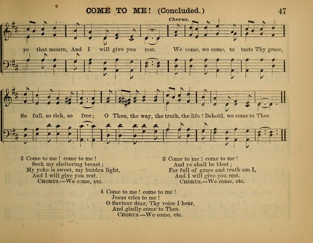 The Sunday School Hymnal: a collection of hymns and music for use in Sunday school services and social meetings page 47