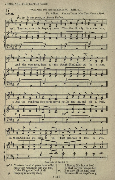 The Sunday School Hymnary: a twentieth century hymnal for young people (4th ed.) page 15