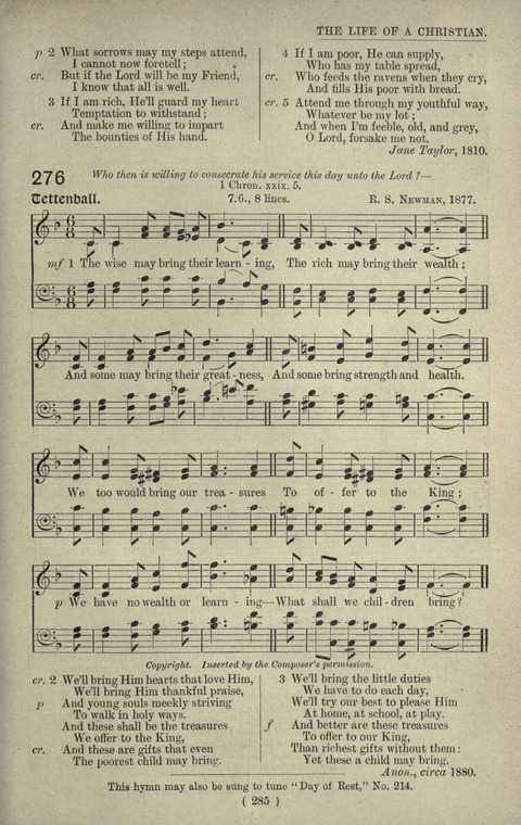 The Sunday School Hymnary: a twentieth century hymnal for young people (4th ed.) page 284
