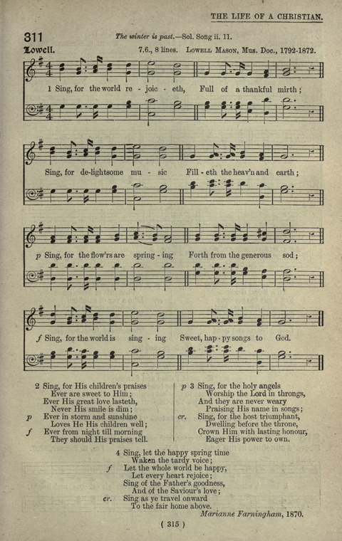 The Sunday School Hymnary: a twentieth century hymnal for young people (4th ed.) page 314