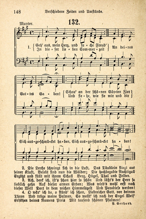 Sonntagsschulharfe: Eine Sammlung auserlesener Lieder und Melodien für die Jugend page 148