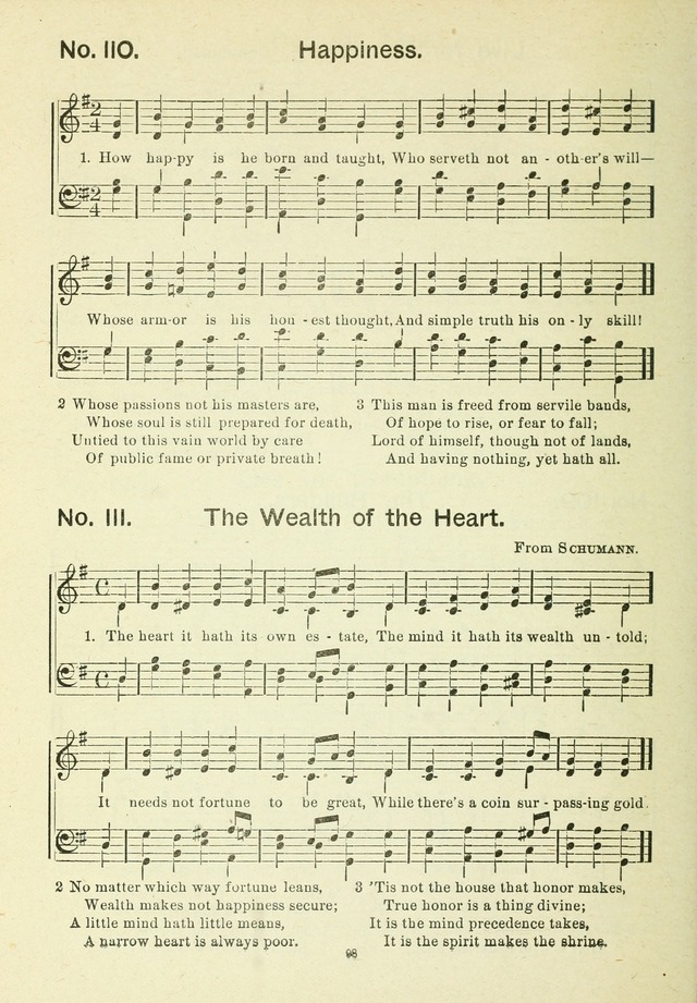 The Sabbath School Hymnal, a collection of songs, services and responses for Jewish Sabbath schools, and homes 4th rev. ed. page 99