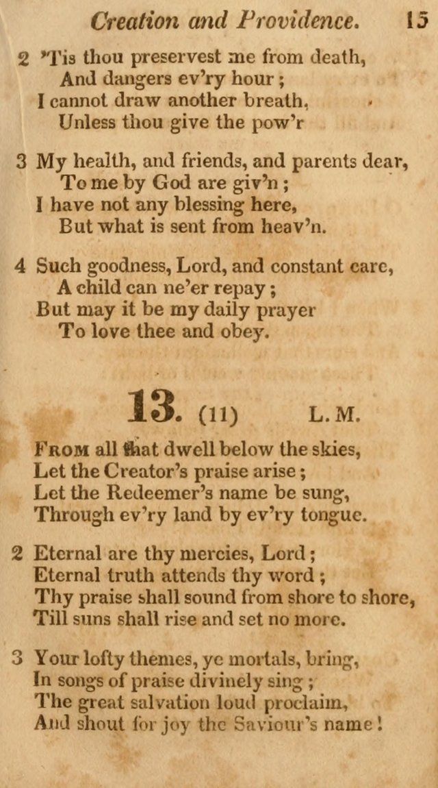 Sunday School Hymn Book. (19th ed) page 15