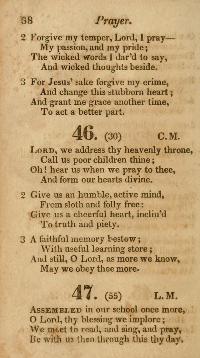 Sunday School Hymn Book. (19th ed) page 38