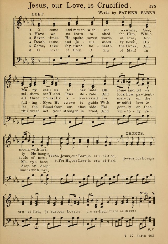 Sunday School Hymn Book page 125