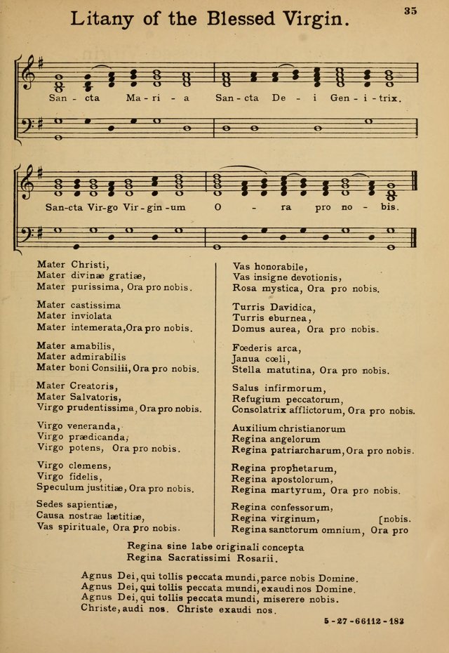 Sunday School Hymn Book page 35
