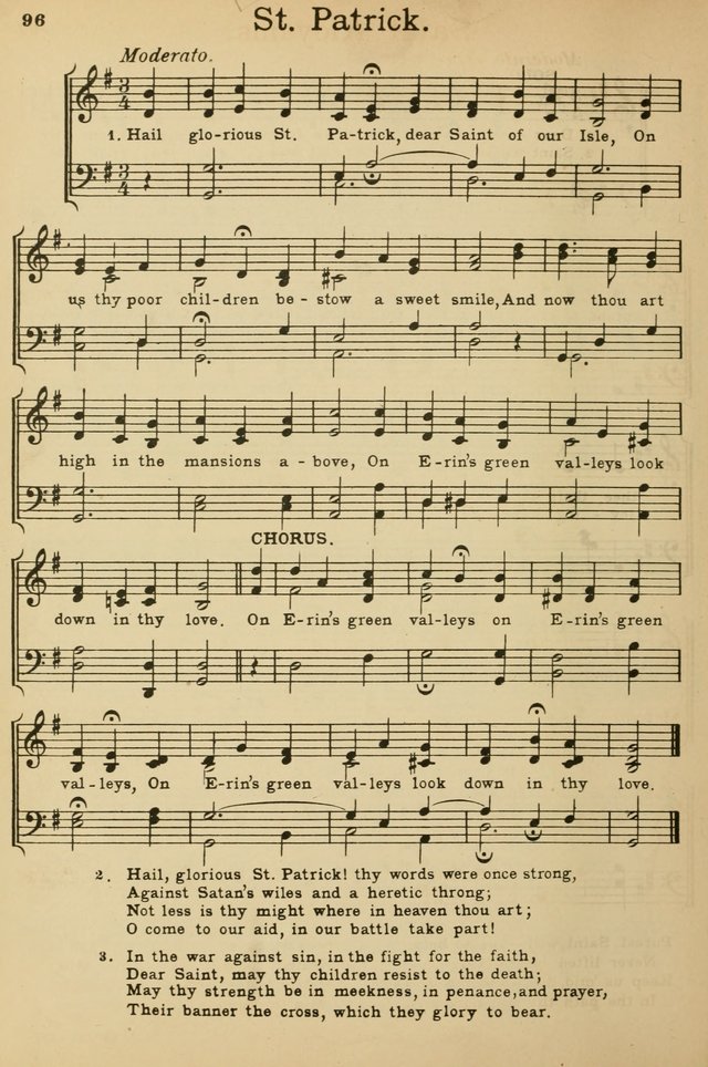 Sunday School Hymn Book page 96