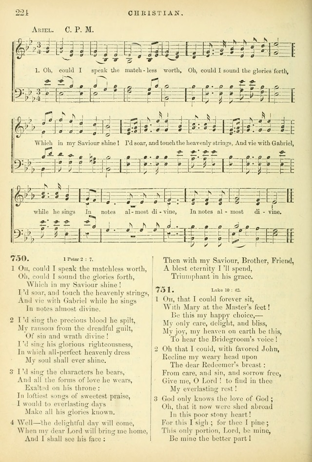 Songs for the Sanctuary: or hymns and tunes for Christian worship page 224
