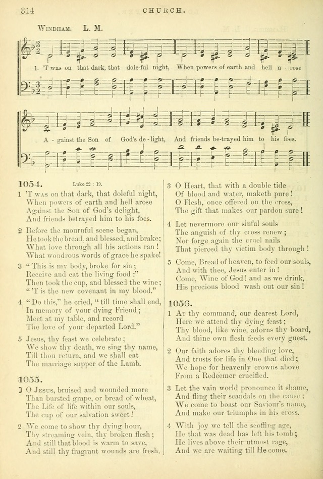 Songs for the Sanctuary: or hymns and tunes for Christian worship page 314