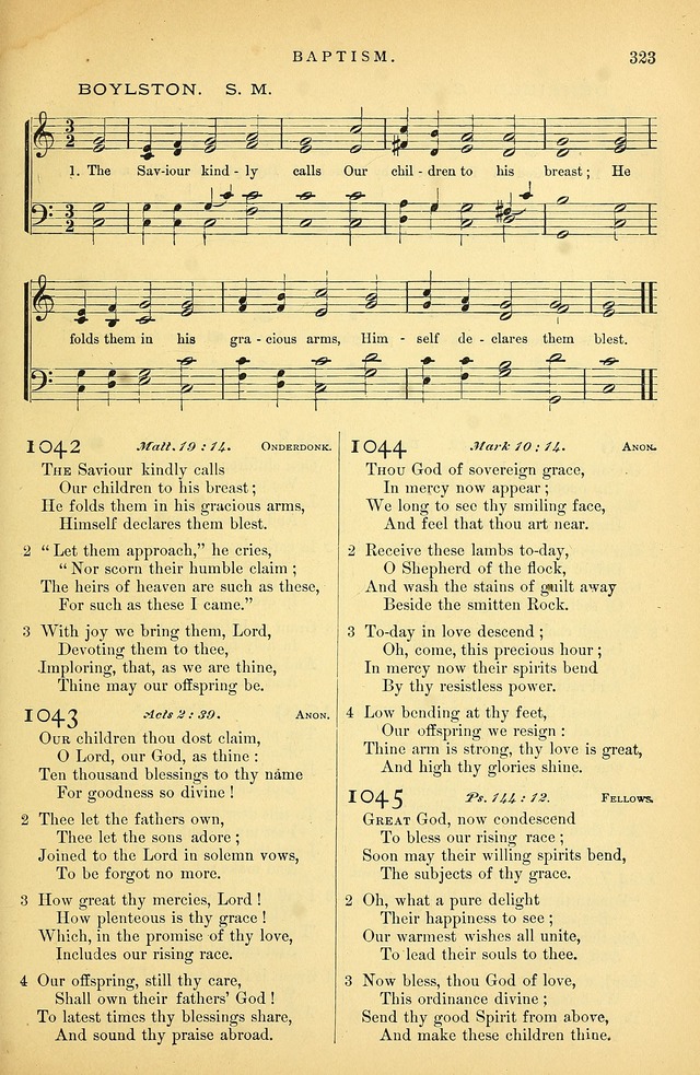 Songs for the Sanctuary: or hymns and tunes for Christian Worship page 324
