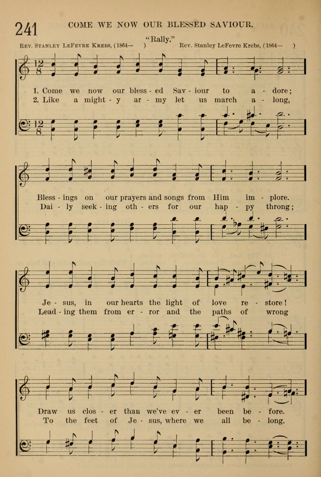 The Sunday School Hymnal: with offices of devotion page 226
