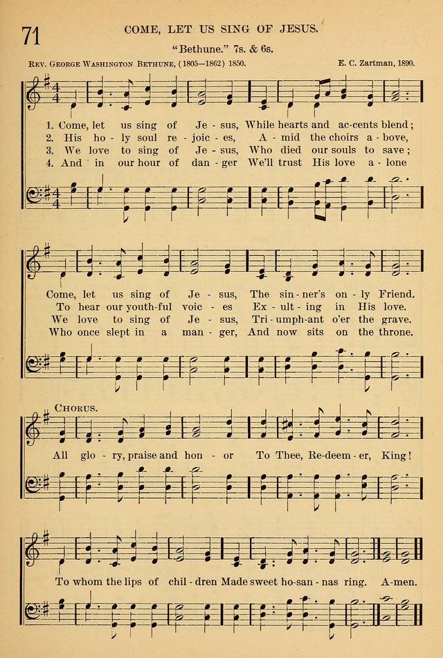 The Sunday School Hymnal: with offices of devotion page 65