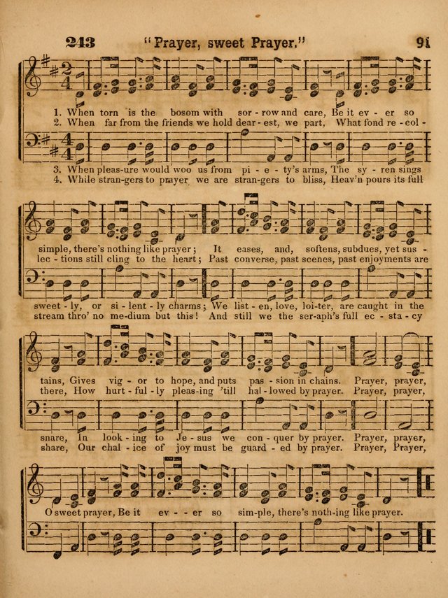The Sabbath School Lute: a selection of hymns and appropriate melodies, adapted to the wants of Sabbath schools, families and social meetings page 91
