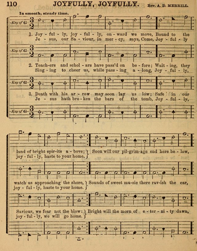 The Sabbath School Minstrel: being a collection of the most popular hymns and tunes, together with a great variety of the best anniversary pieces. The whole forming a complete manual ... page 112