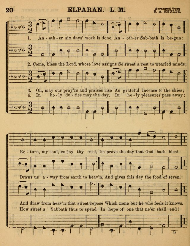 The Sabbath School Minstrel: being a collection of the most popular hymns and tunes, together with a great variety of the best anniversary pieces. The whole forming a complete manual ... page 20