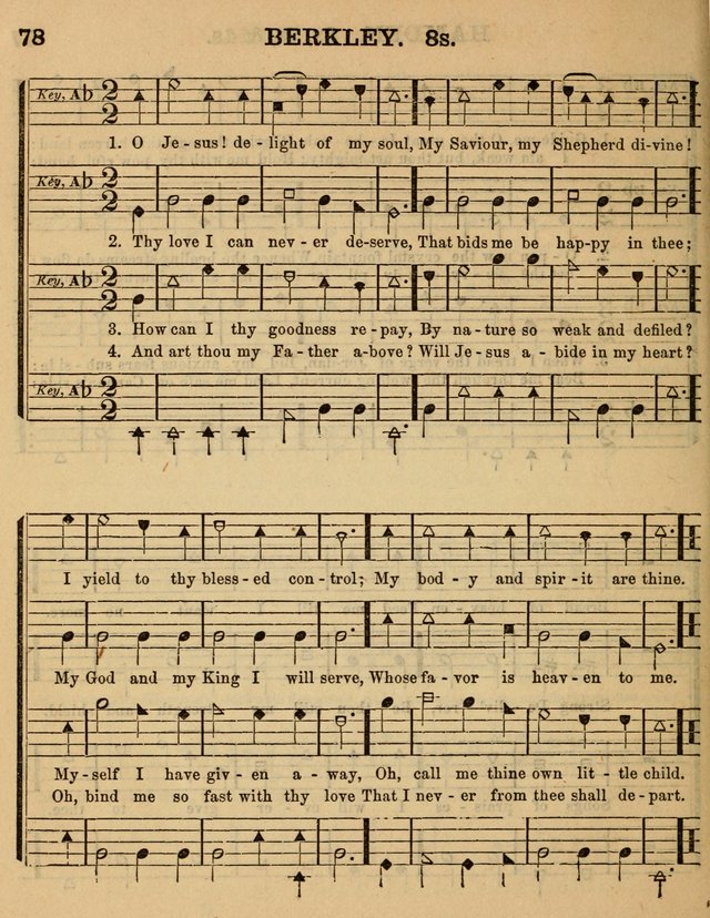 The Sabbath School Minstrel: being a collection of the most popular hymns and tunes, together with a great variety of the best anniversary pieces. The whole forming a complete manual ... page 78