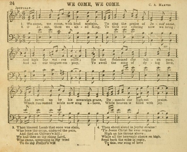 The Sunday-School Music Book: enlarged page 24