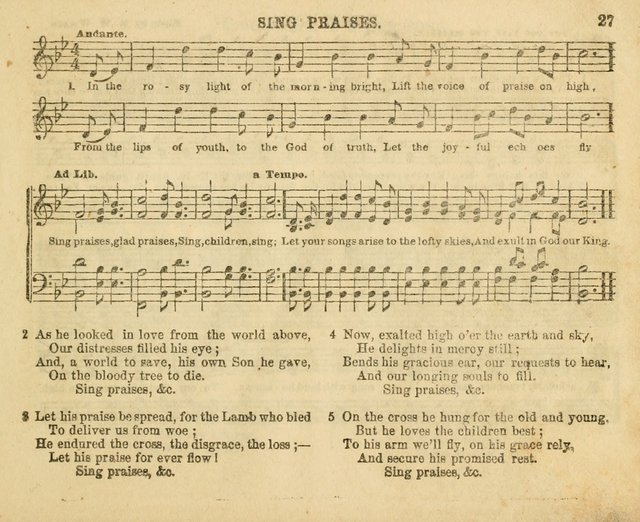The Sunday-School Music Book: enlarged page 27