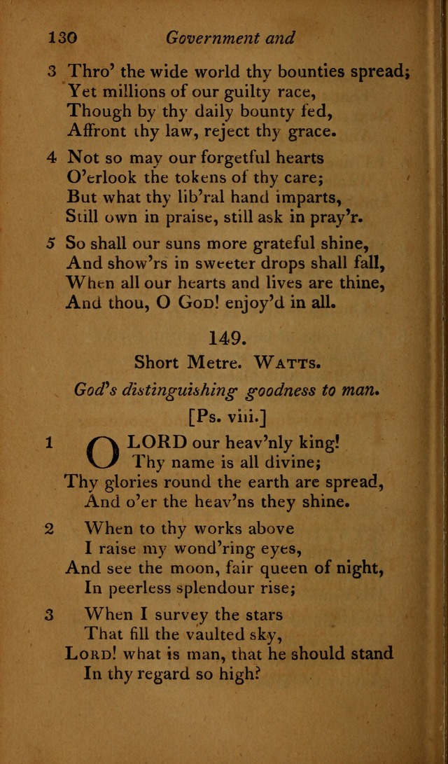 A Selection of Sacred Poetry: consisting of psalms and hymns, from Watts, Doddridge, Merrick, Scott, Cowper, Barbauld, Steele ...compiled for  the use of the Unitarian Church in Philadelphia page 130