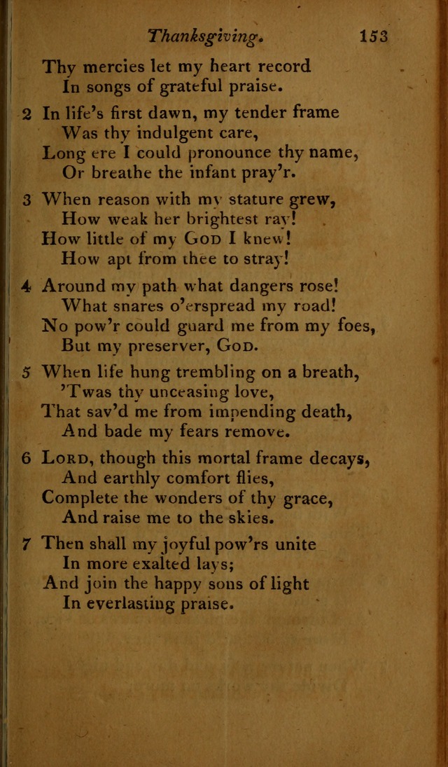 A Selection of Sacred Poetry: consisting of psalms and hymns, from Watts, Doddridge, Merrick, Scott, Cowper, Barbauld, Steele ...compiled for  the use of the Unitarian Church in Philadelphia page 153