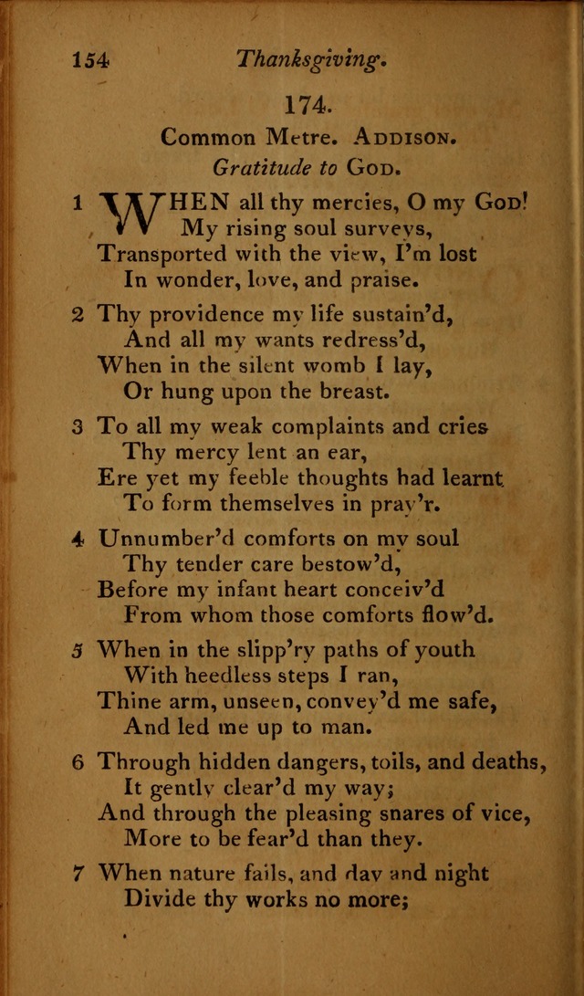 A Selection of Sacred Poetry: consisting of psalms and hymns, from Watts, Doddridge, Merrick, Scott, Cowper, Barbauld, Steele ...compiled for  the use of the Unitarian Church in Philadelphia page 154