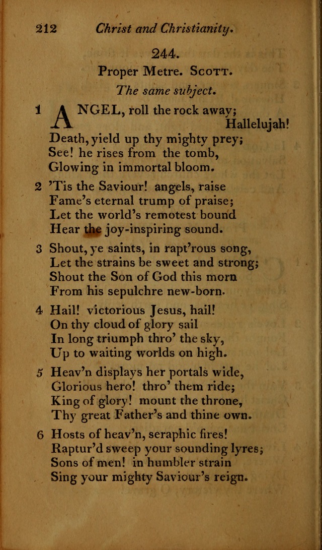 A Selection of Sacred Poetry: consisting of psalms and hymns, from Watts, Doddridge, Merrick, Scott, Cowper, Barbauld, Steele ...compiled for  the use of the Unitarian Church in Philadelphia page 212