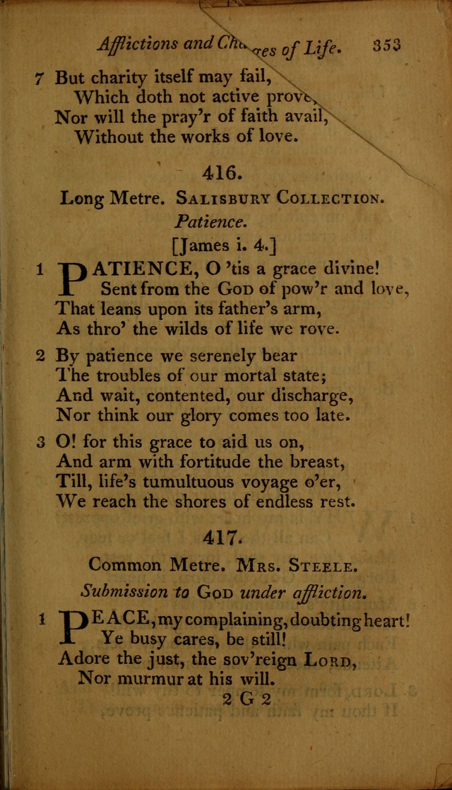 A Selection of Sacred Poetry: consisting of psalms and hymns, from Watts, Doddridge, Merrick, Scott, Cowper, Barbauld, Steele ...compiled for  the use of the Unitarian Church in Philadelphia page 353