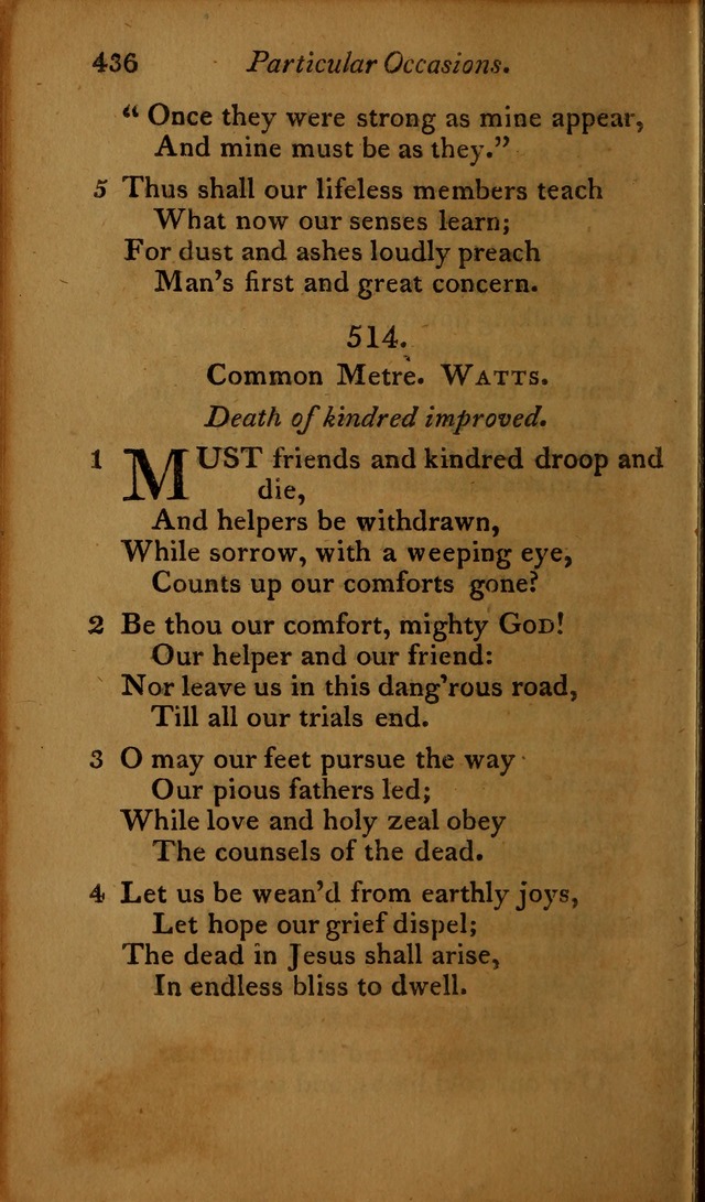 A Selection of Sacred Poetry: consisting of psalms and hymns, from Watts, Doddridge, Merrick, Scott, Cowper, Barbauld, Steele ...compiled for  the use of the Unitarian Church in Philadelphia page 436